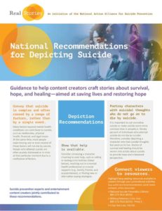 National Recommendations for Depicting Suicide