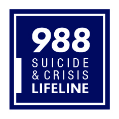 Image text says: 988 Suicide and Crisis Lifeline