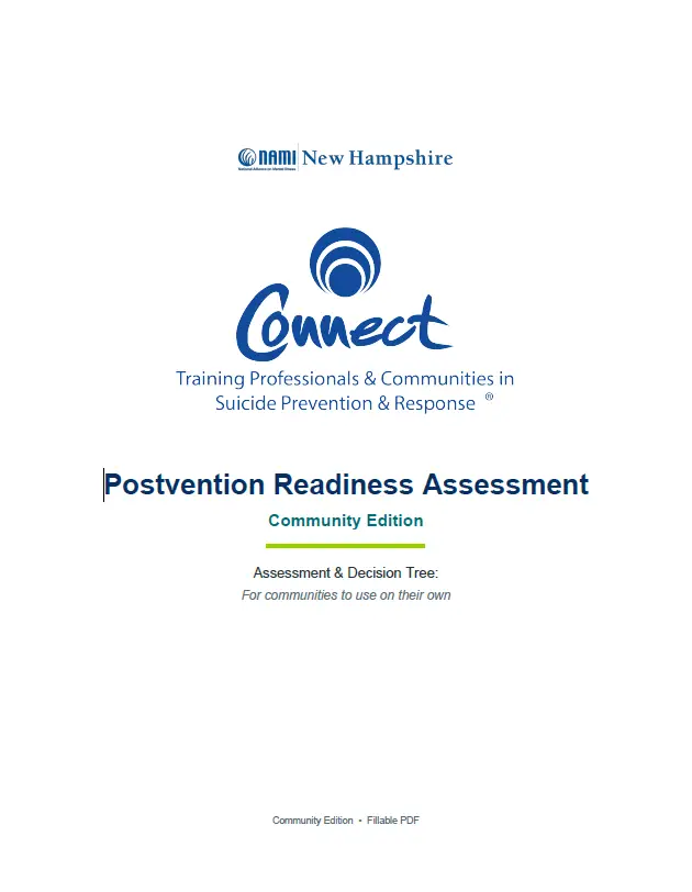 Connect Postvention Readiness Assessment - Community Edition Cover Page